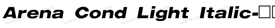 Arena Cond Light Italic字体转换